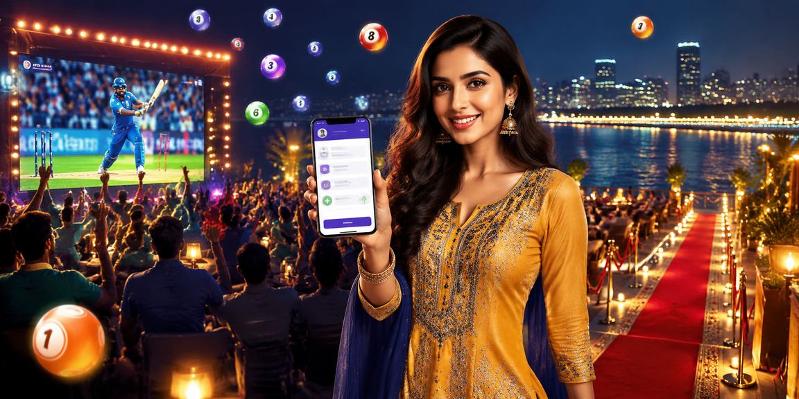 Cricket betting enthusiast using smartphone to check odds